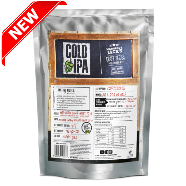 MJ Craft Series Cold IPA Limited Edition Beer Kit